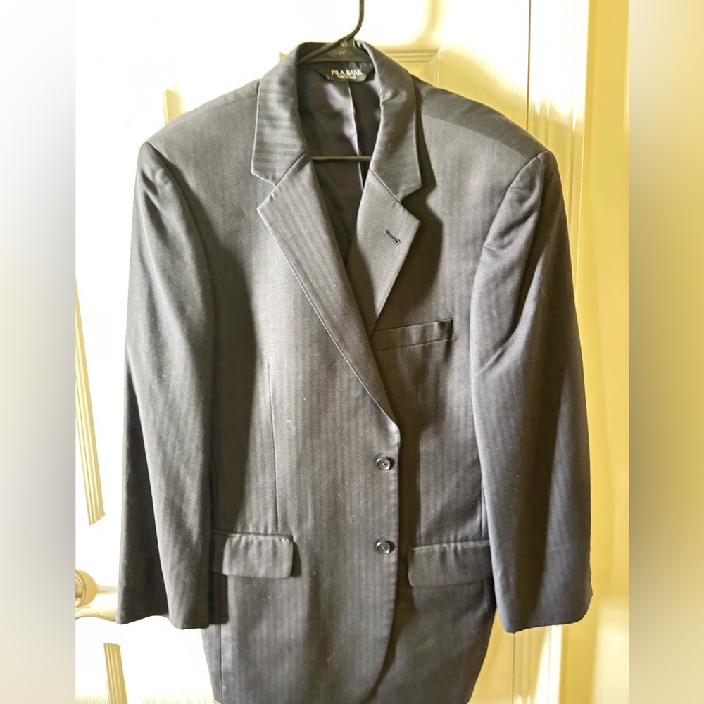 Joseph a banks navy blazer pattern weave size approx 44R